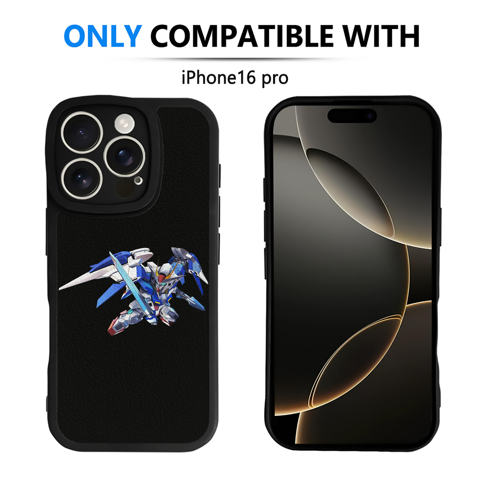 （画像用） 機動戦士ガンダム Mobile Suit Gundam 【iPhone 16シリーズ対応】シリコンスマホケース（レザー調） 材質：シリコン